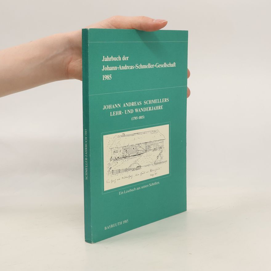 Johann Andreas Schmeller Jahrbuch der Johann-Andreas-Schmeller-Gesellschaft