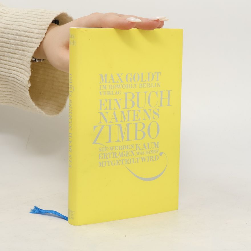 Max Goldt Ein Buch namens Zimbo