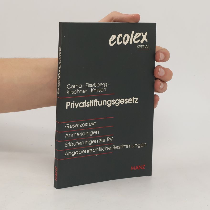 Günter Cerha Privatstiftungsgesetz