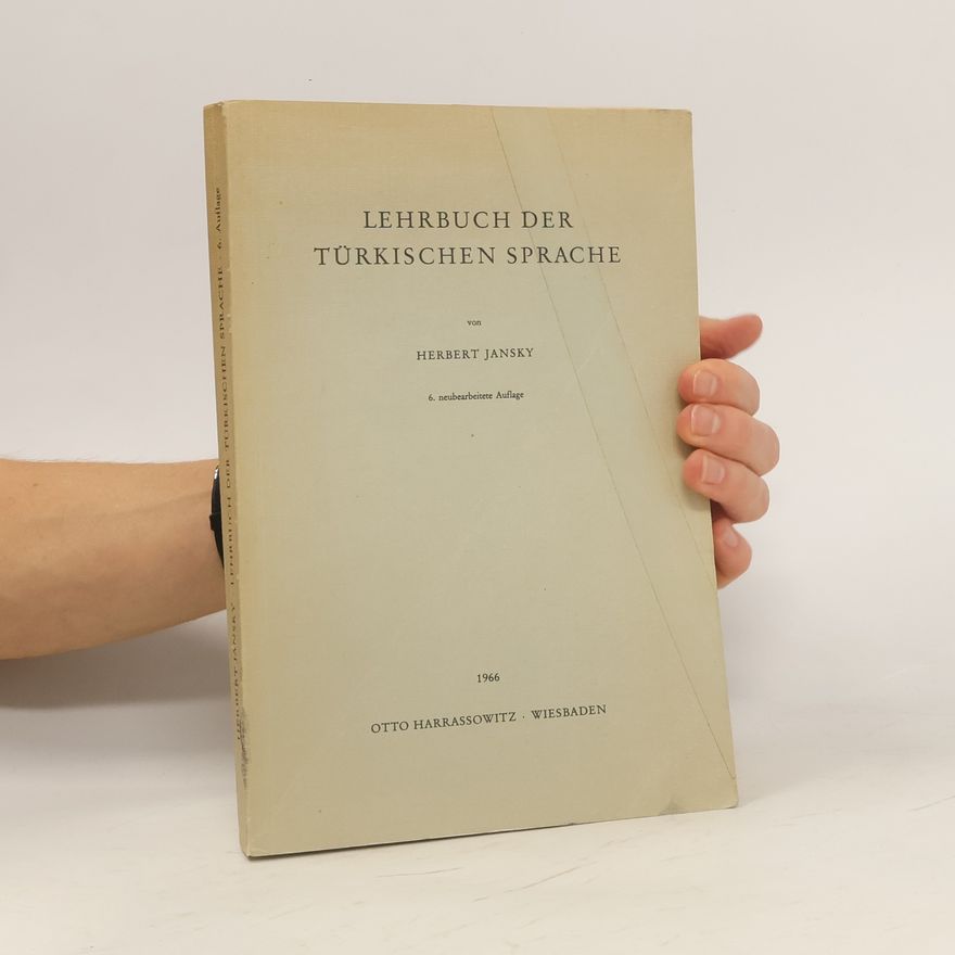 Herbert Jansky Lehrbuch der türkischen Sprache