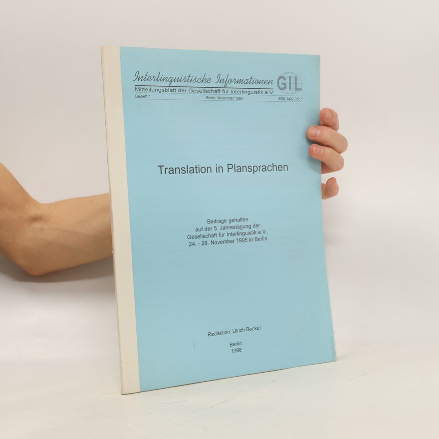 Ulrich Becker Translation in Plansprachen