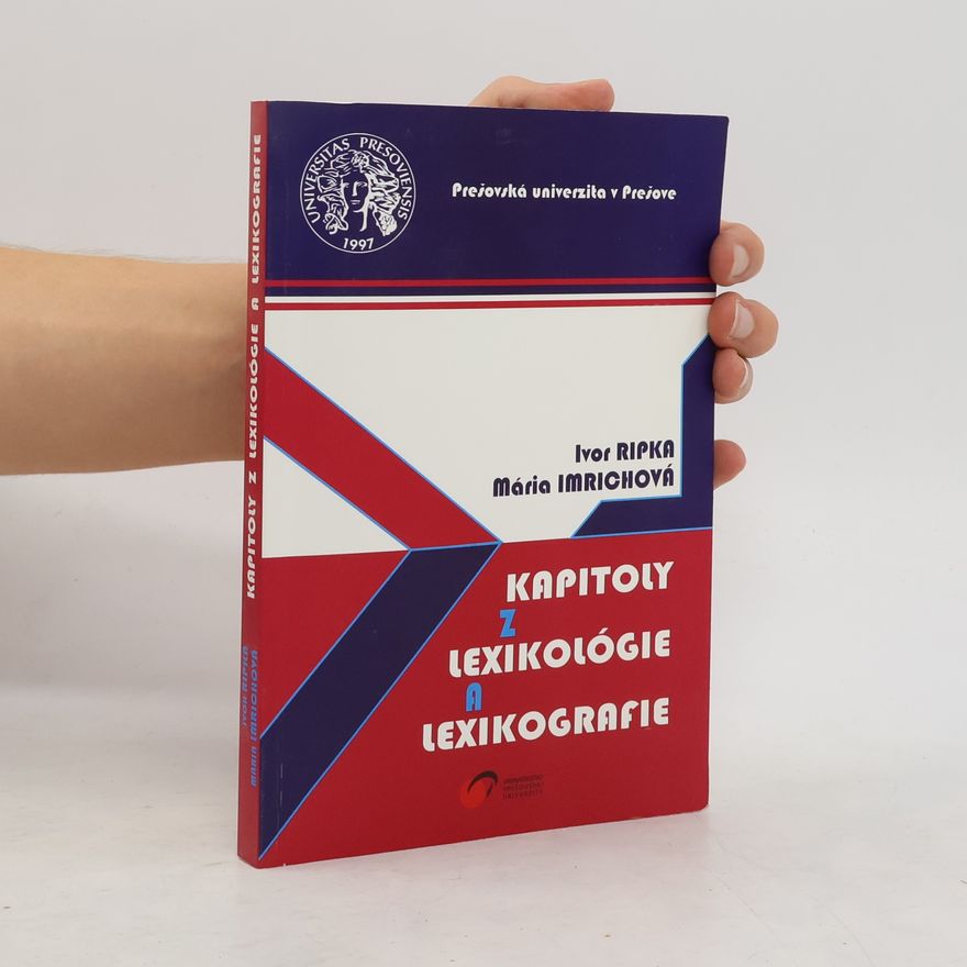 Mária Imrichová Kapitoly z lexikológie a lexikografie
