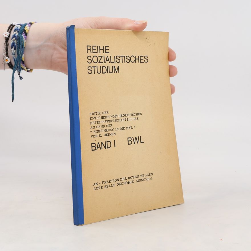 Kolektív autorov Reihe Sozialistisches Studium I. BWL