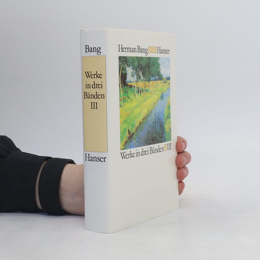 Herman Bang Werke in drei Bänden III.