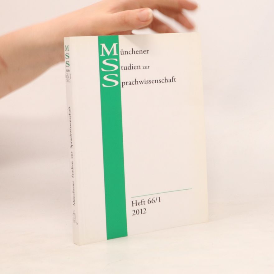 Kolektiv autorů Münchener Studien zur Sprachwissenschaft 66/1