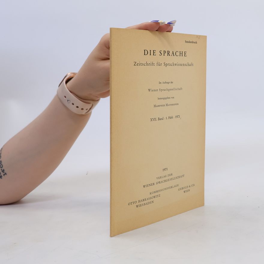 Kolektiv autorů Die Sprache. Zeitschrift für Sprachwissenschaft