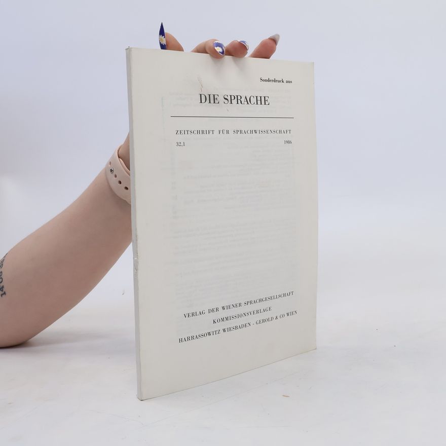 Kolektiv autorů Die Sprache zeitschrift für Sprachwissenschaft