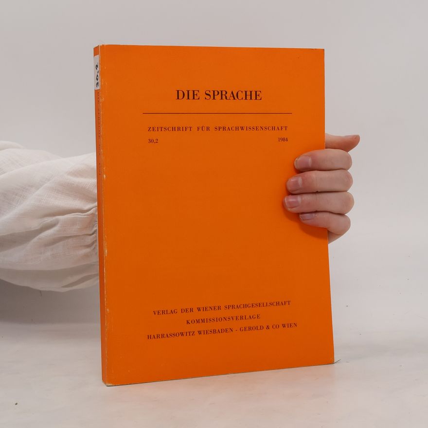 Various authors Die Sprache zeitschrift für Sprachwissenschaft 30,2