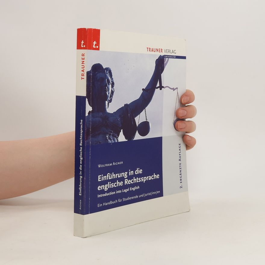 Wolfram Aigner Einführung in die englische Rechtssprache