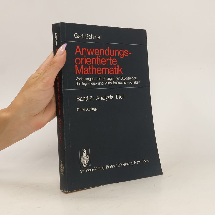 Gert Böhme Anwendungsorientierte Mathematik. Band 2