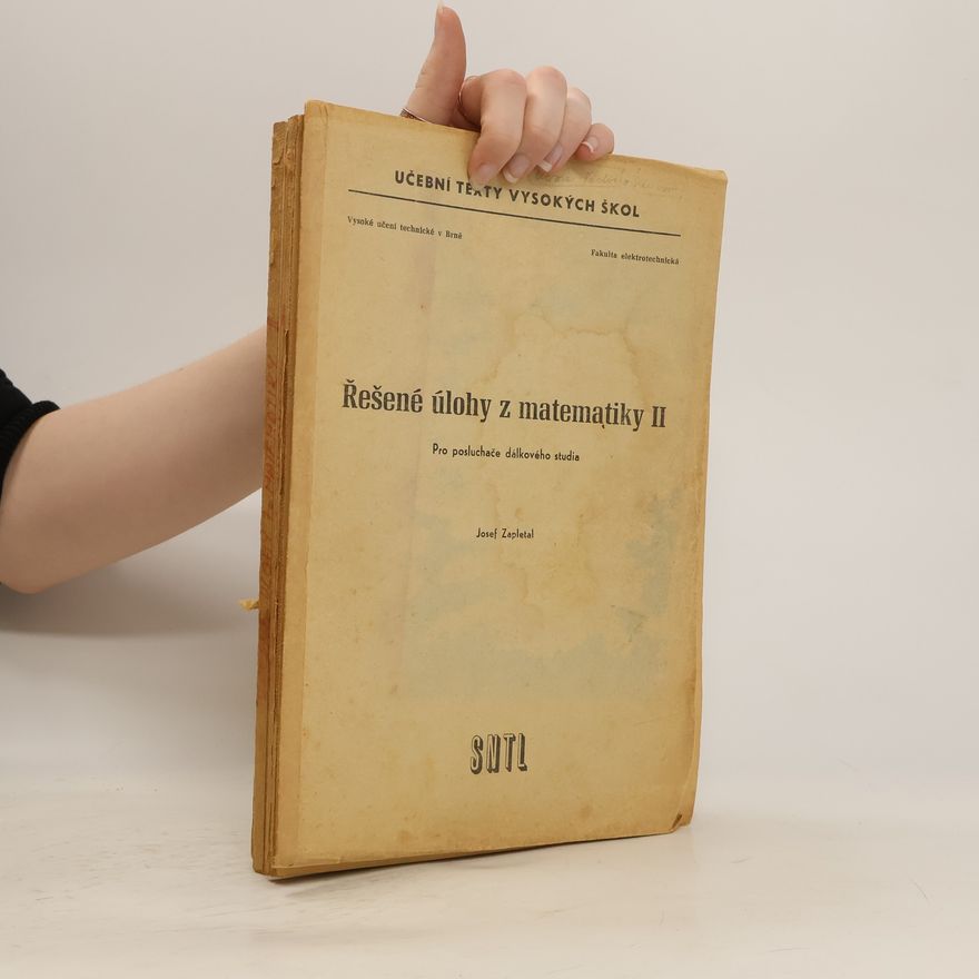 Josef Zapletal Řešené úlohy z matematiky II.