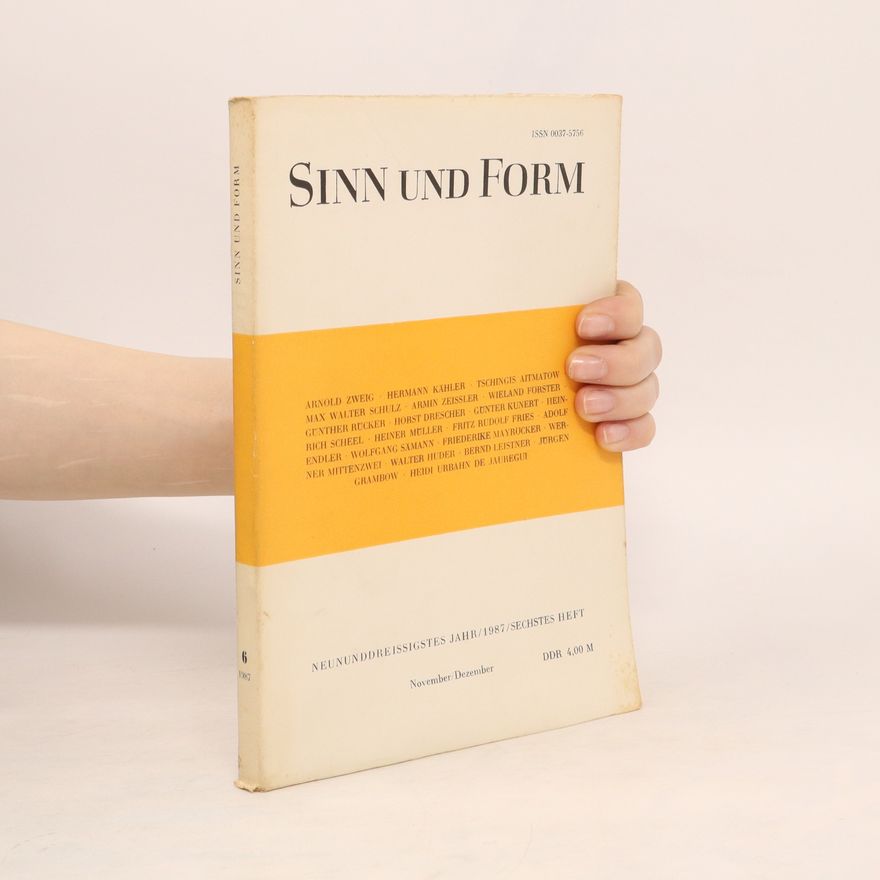 Various authors Sinn und Form 6/1987