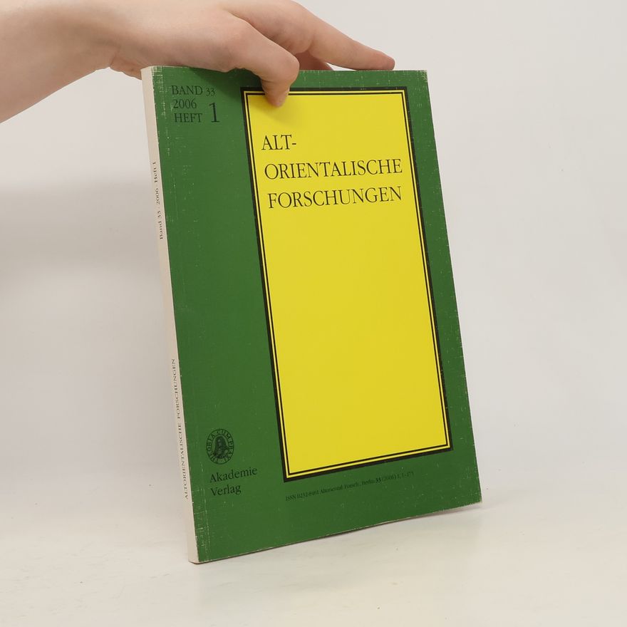 Autorenkollektiv Altorientalische forschungen. Heft 1