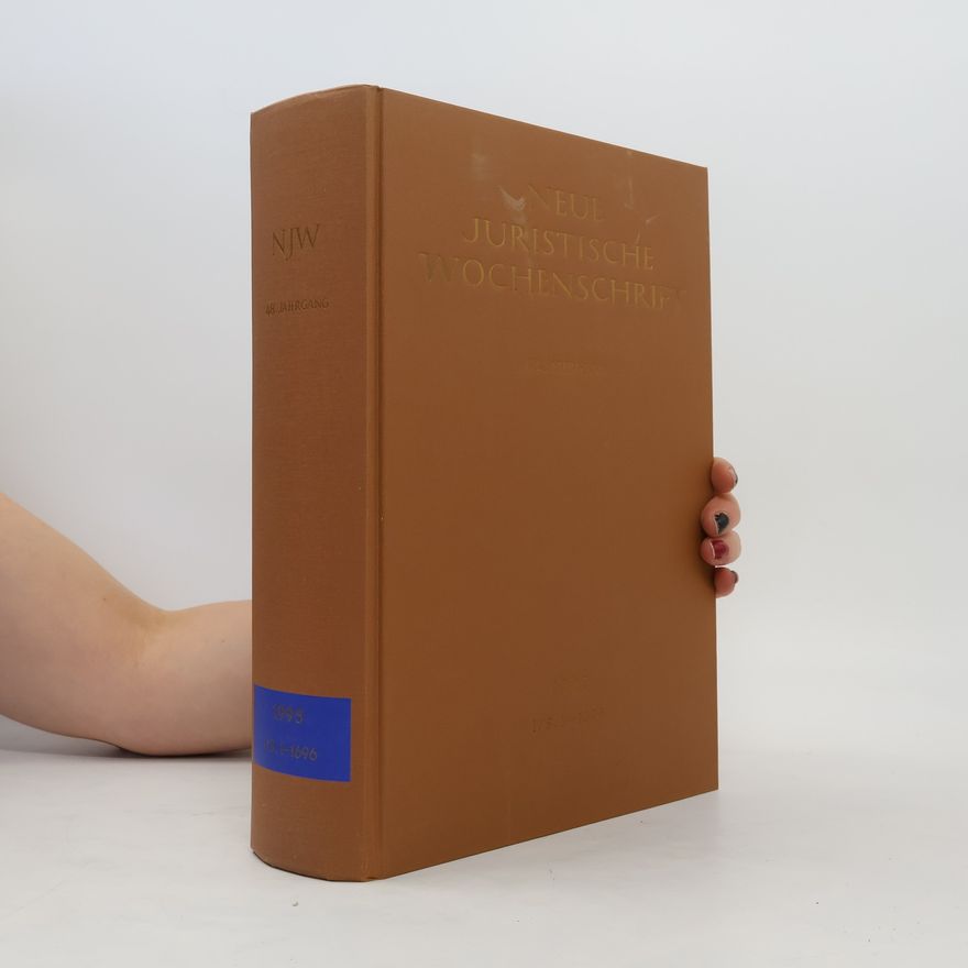 Kolektiv autorů Neue Juristische Wochenschrift 1995 I/S 1-1696