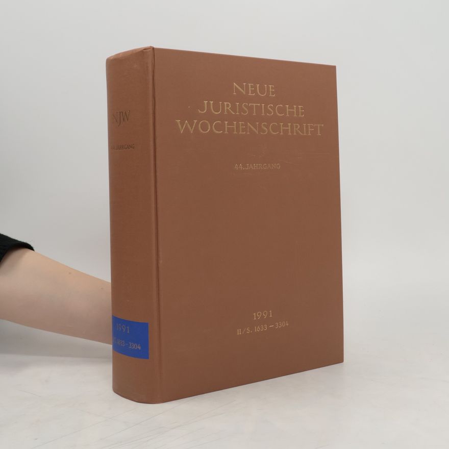 Autorenkollektiv Neue juristische Wochenschrift