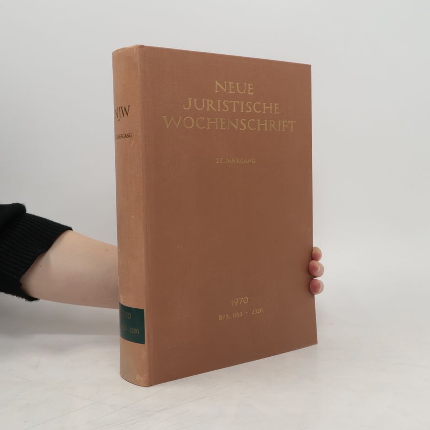 Autorenkollektiv Neue juristische Wochenschrift