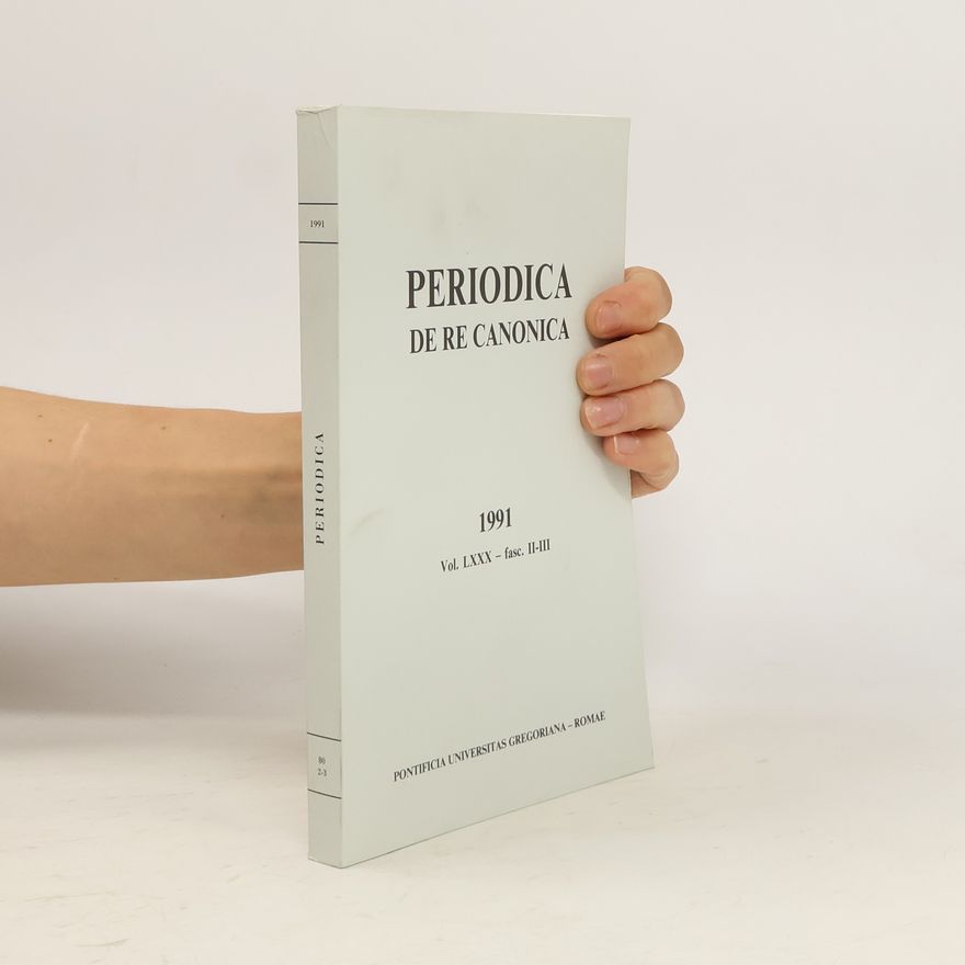 Kolektív autorov Periodica de re Canonica