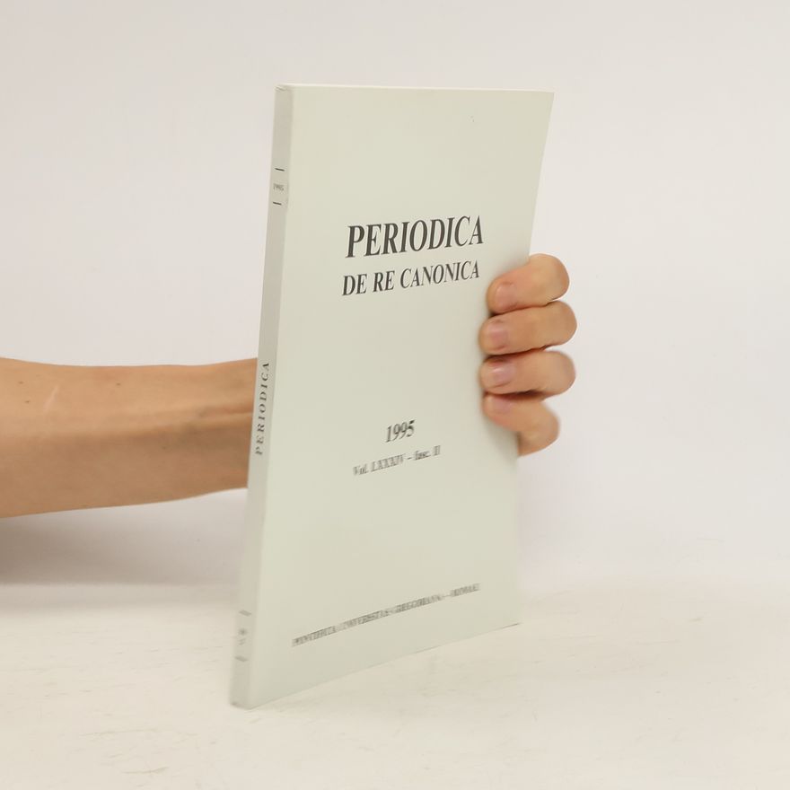 Autorenkollektiv Periodica de re canonica