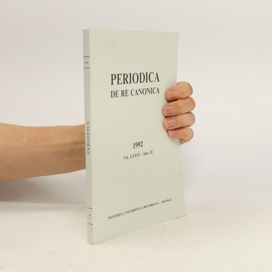 Kolektív autorov Periodica de re Canonica