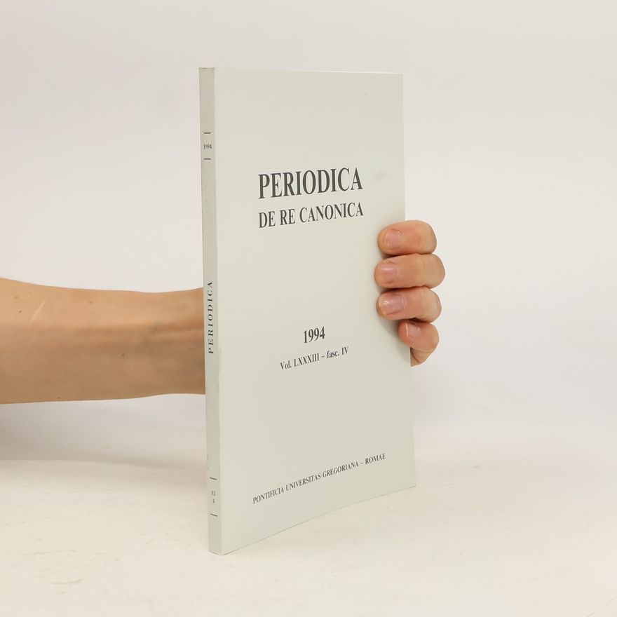 Autorenkollektiv Periodica de re canonica