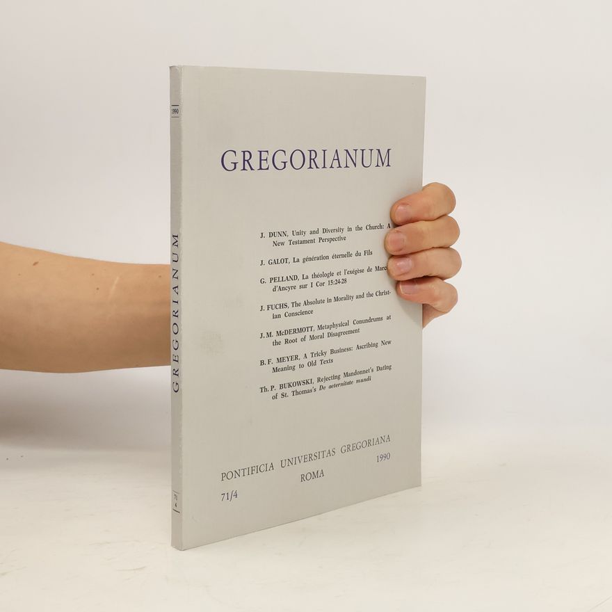Various authors Gregorianum 71/4