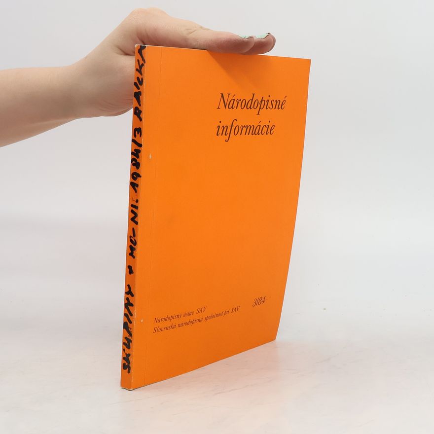 Autorenkollektiv Národopisné informácie 3/1983