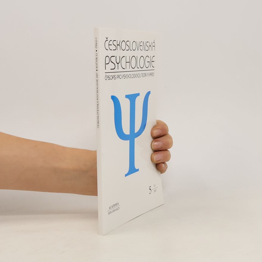Various authors Československá psychologie 5
