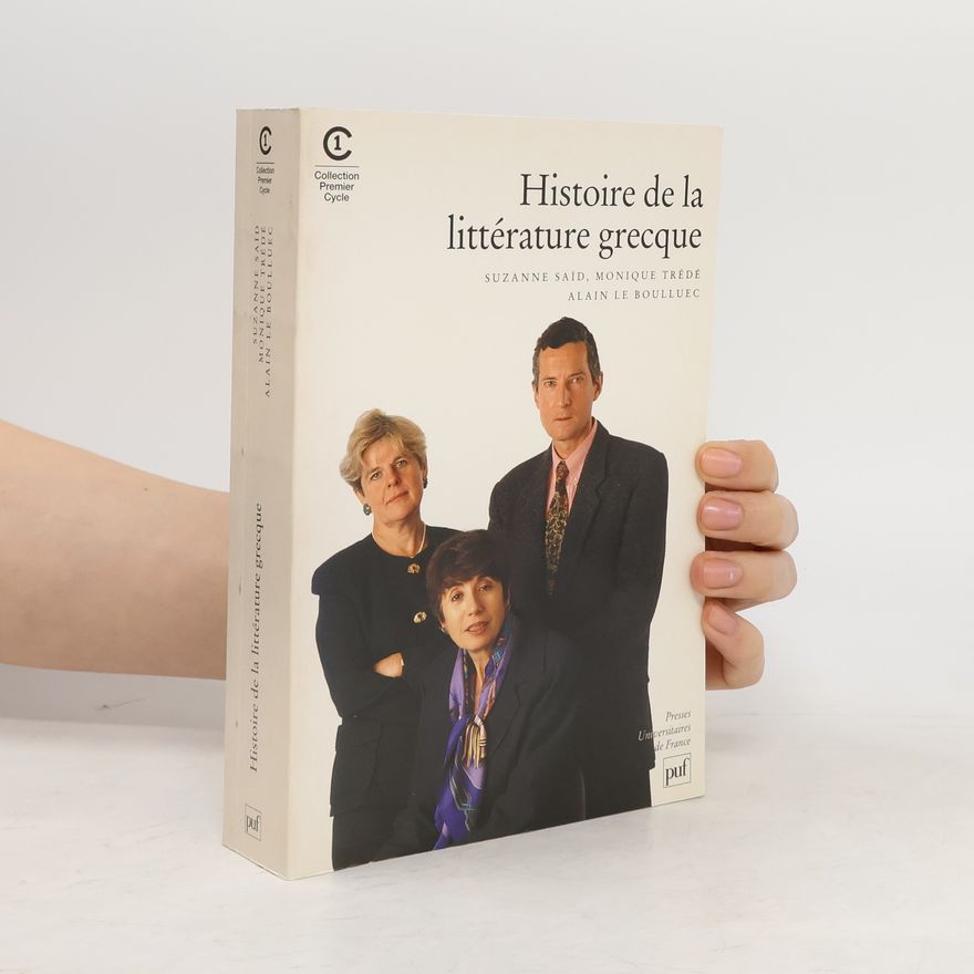 Alain Le Boulluec Histoire de la littérature grecque