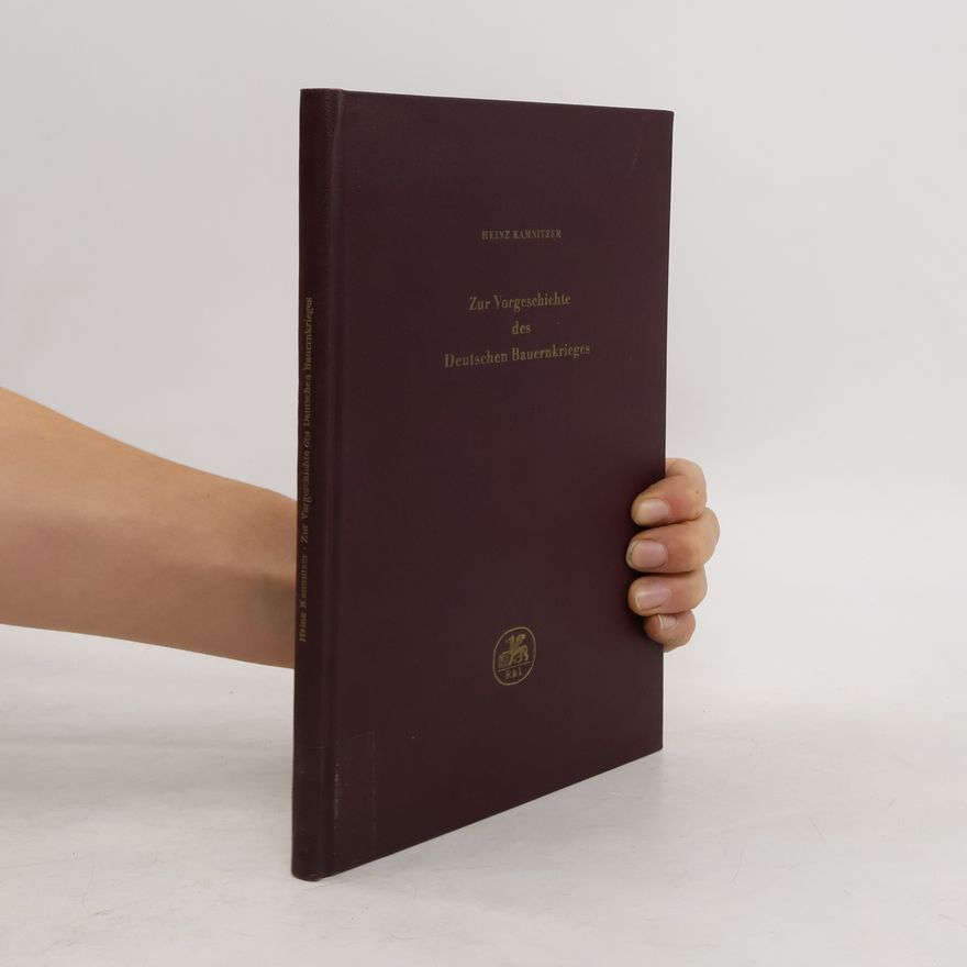 Autorenkollektiv Zur Vorgeschichte des Deutschen Bauernkrieges