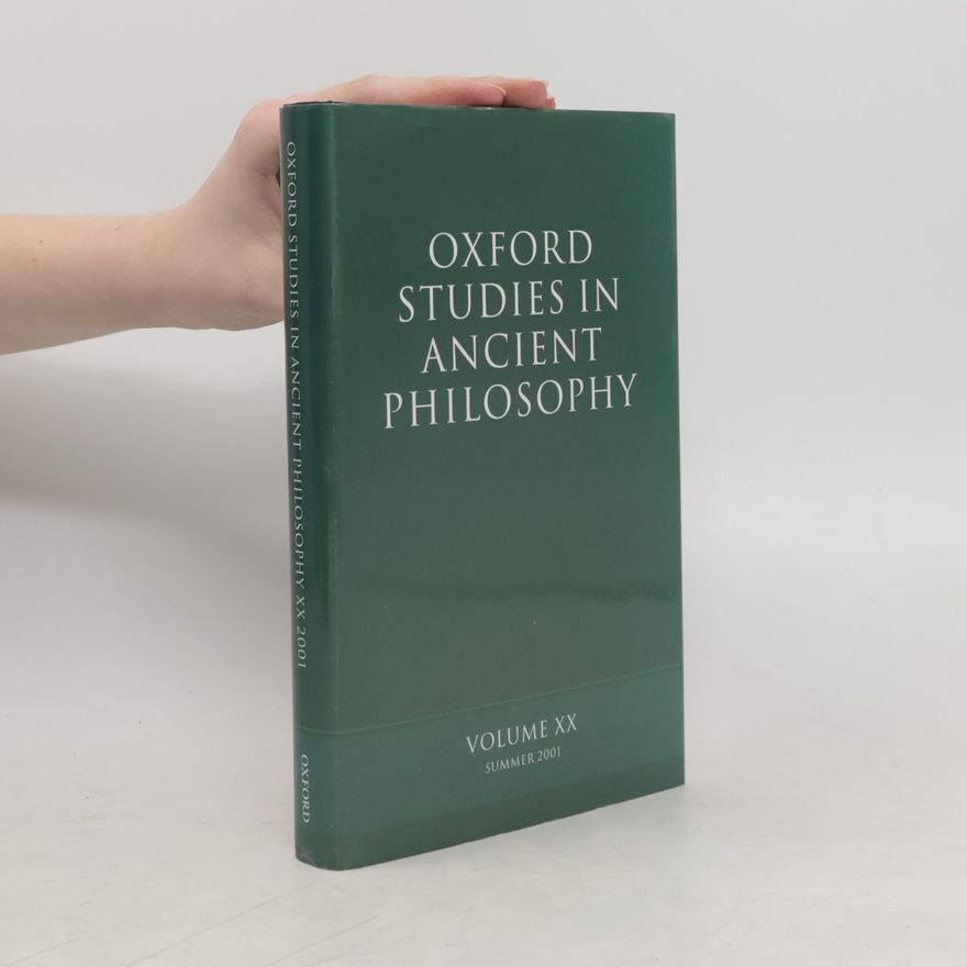 David Sedley Oxford Studies in Ancient Philosophy