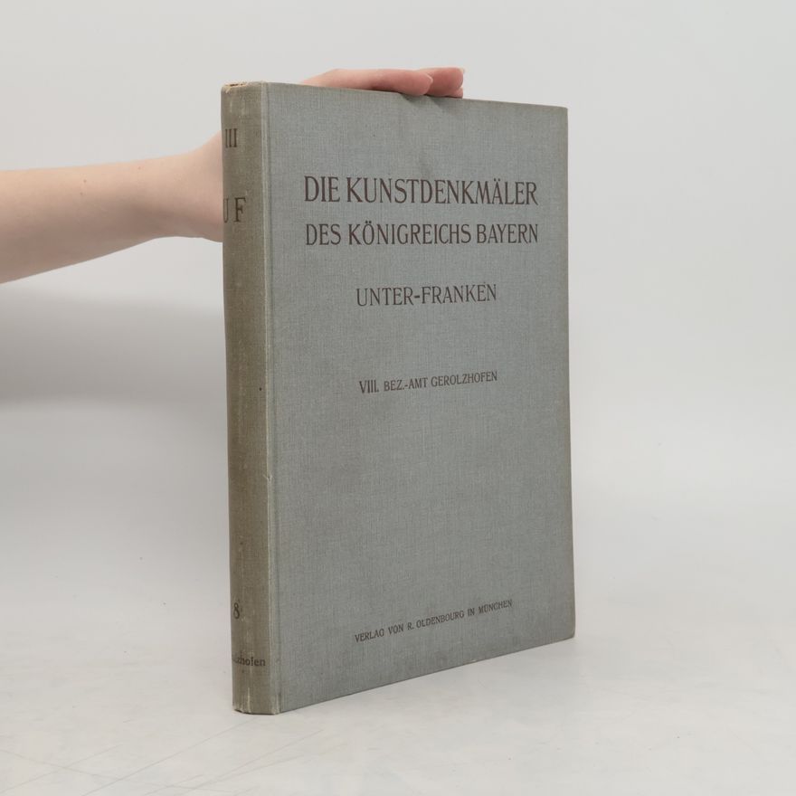 Georg Hager Die Kunstdenkmäler des Königreichs Bayern, Oberpfalz und Regensburg VIII.