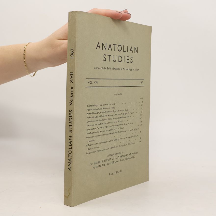 AA.VV. Anatolian Studies Vol. XVII