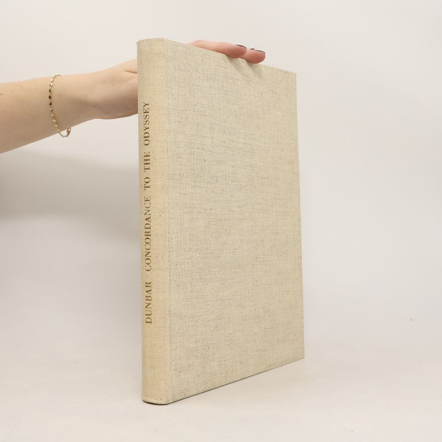 Henry Dunbar A Complete Concordance to the Odyssey of Homer