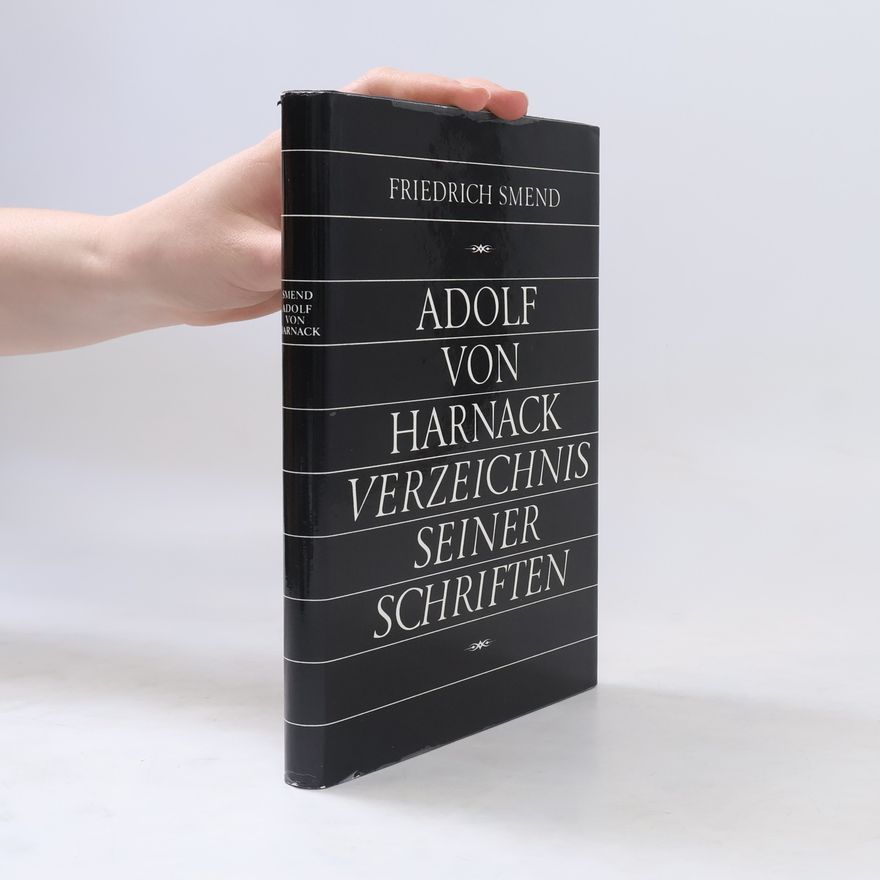 Friedrich Smend Adolf von Harnack
