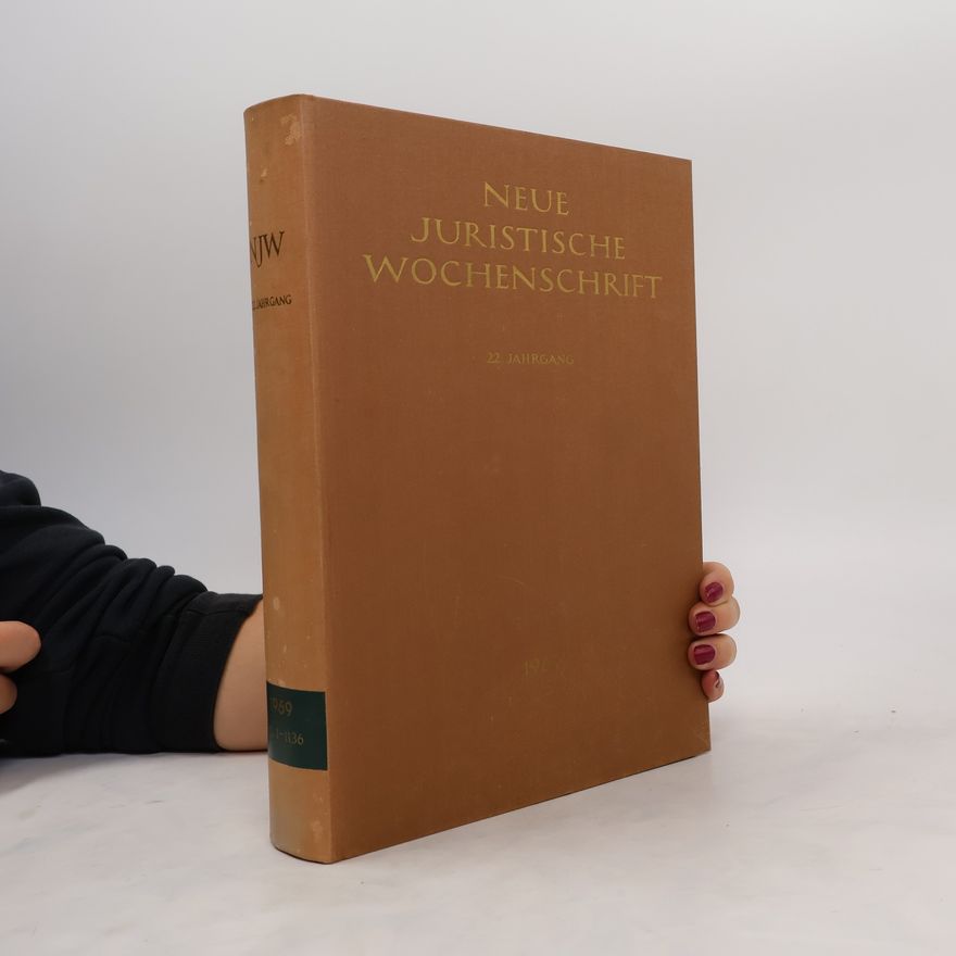 Autorenkollektiv Neue juristische Wochenschrift 1969