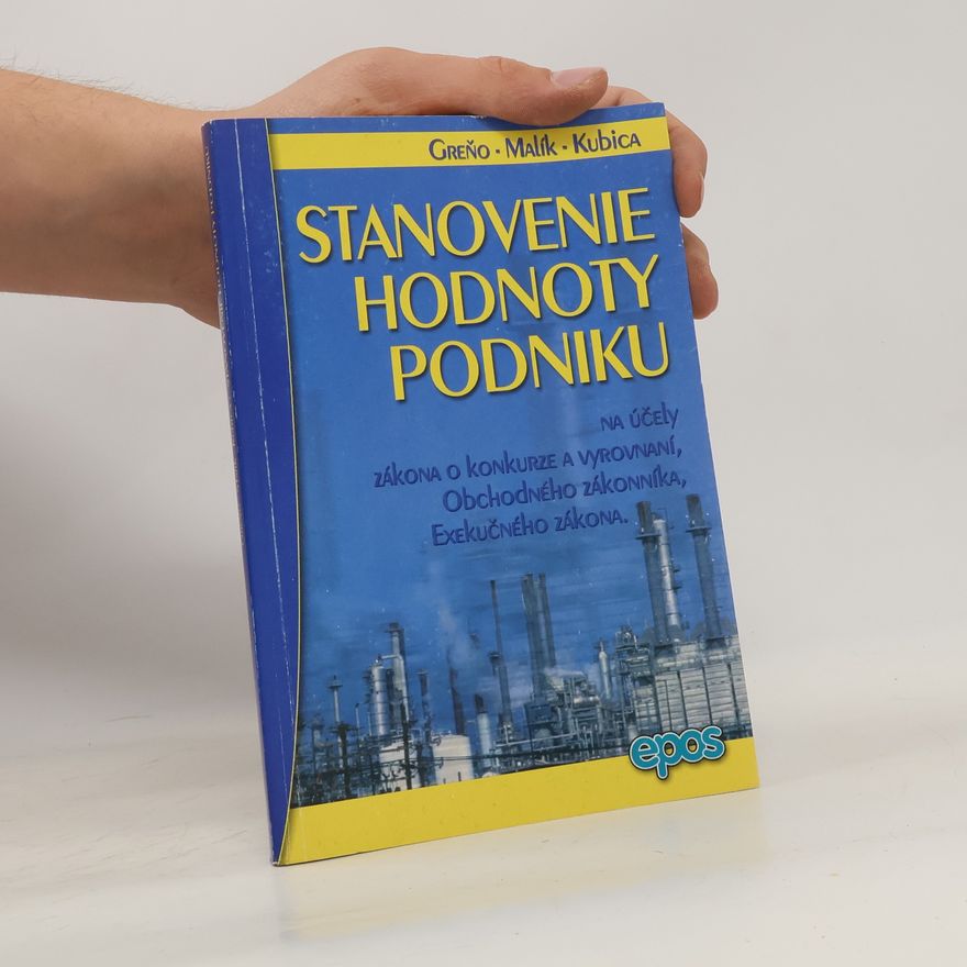 Jozef Greňo Stanovenie hodnoty podniku