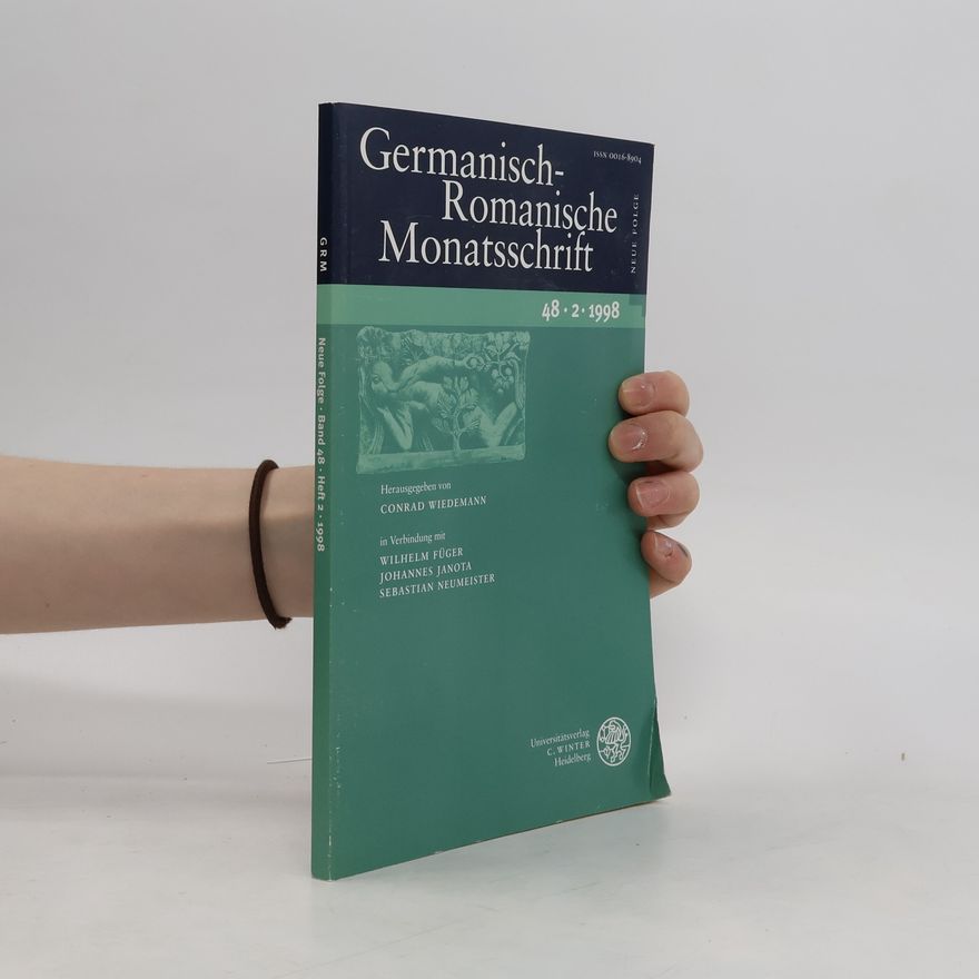 Franz Rolf Schröder Germanisch-Romanische Monatsschrift 1998