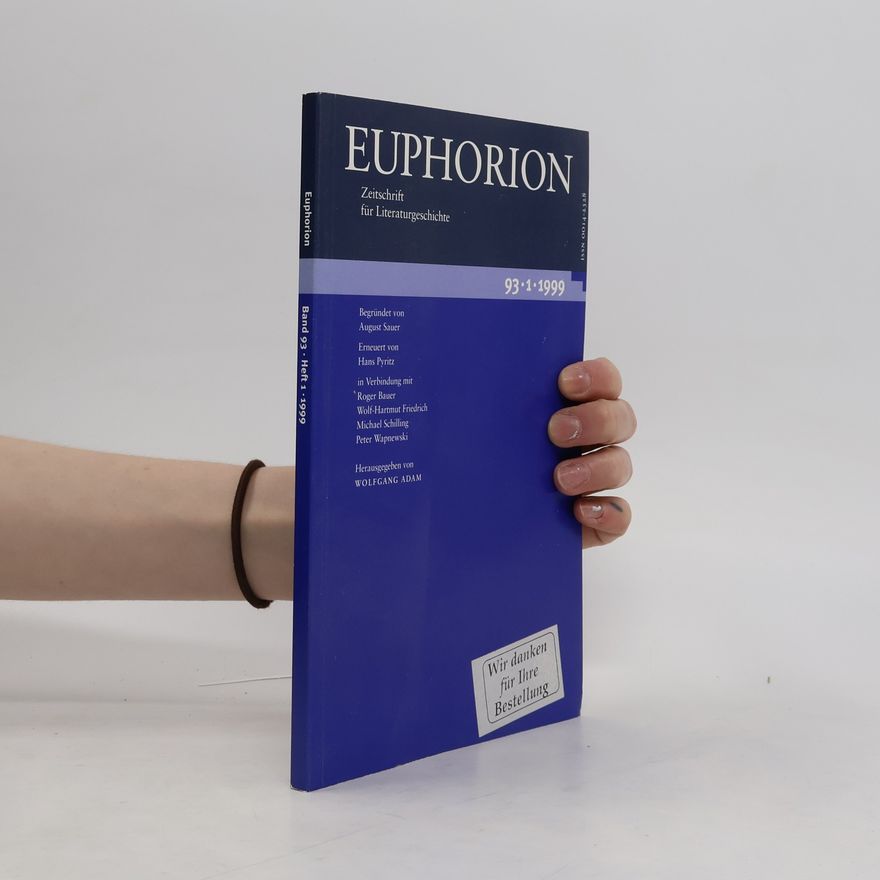 Various authors Euphorion 93.1.1999