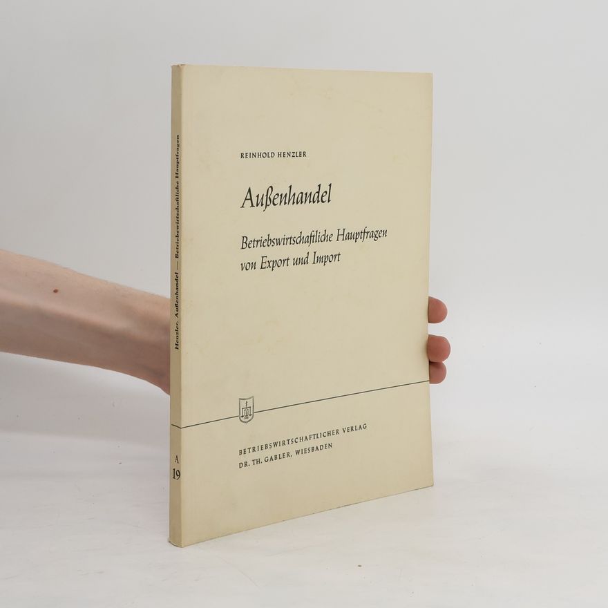 Reinhold Henzler Außenhandel