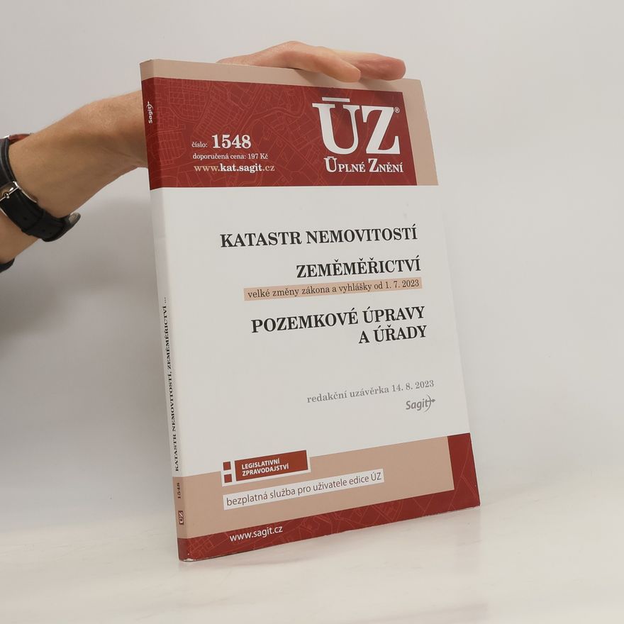 Kolektiv autorů ÚZ 1548 Katastr nemovitostí, Zeměměřictví, Pozemkové úpravy a úřady