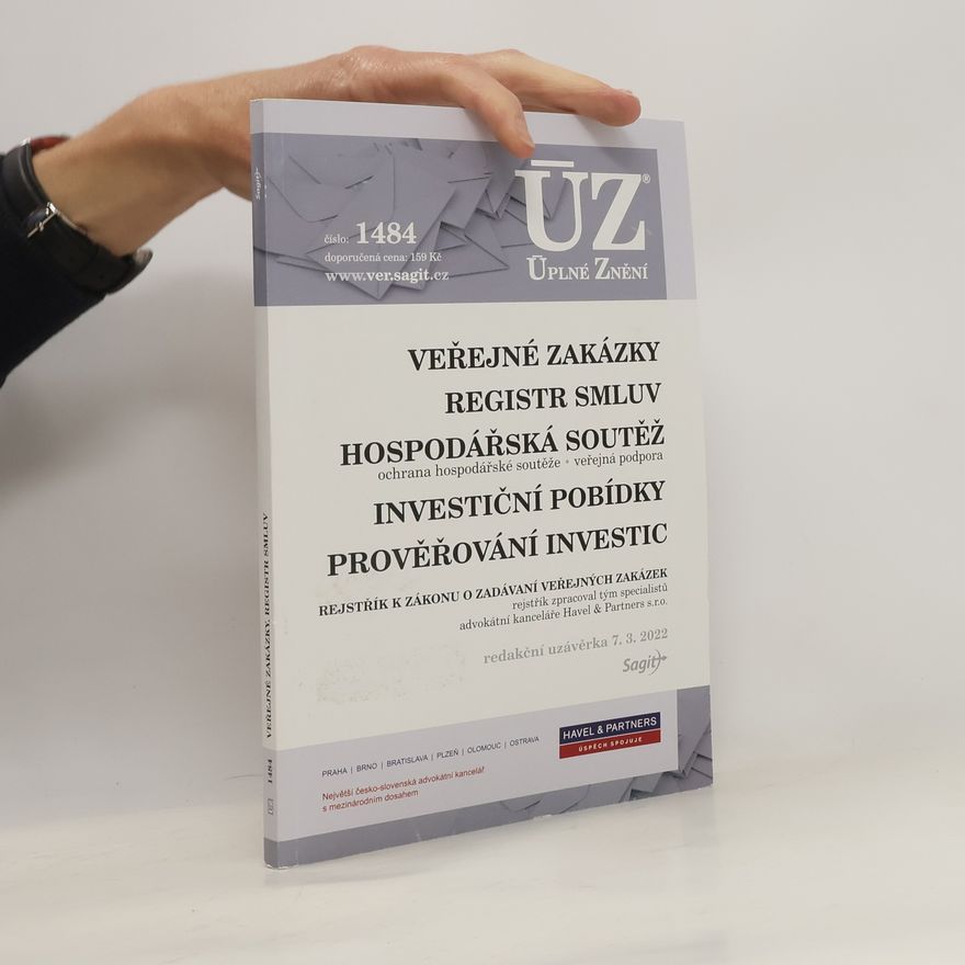 Kolektiv autorů ÚZ 1484. Veřejné zakázky