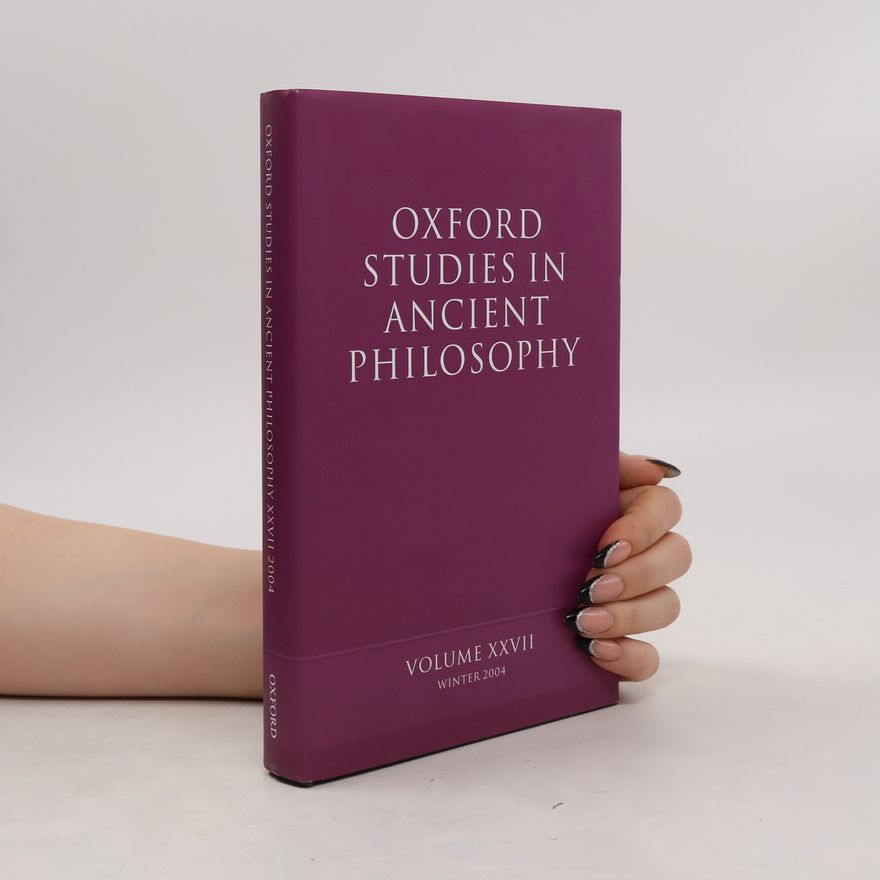 Various authors Oxford Studies in Ancient Philosophy