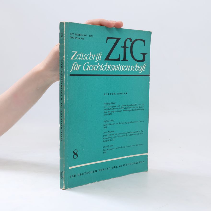 Autorenkollektiv Zeitschrift für Geschichtswissenschaft 8/71