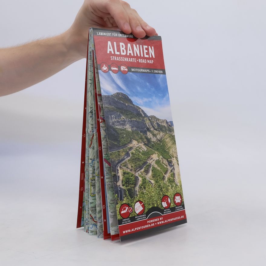 MoTourMedia MoTourMaps Albanien Auto- und Motorradkarte 1:280.000