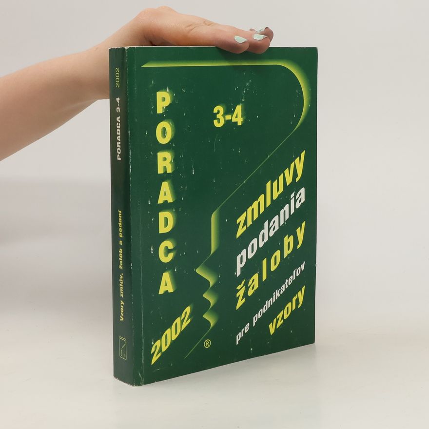 Kolektiv autorů Poradca 3-4. Zmluvy, podania a žaloby