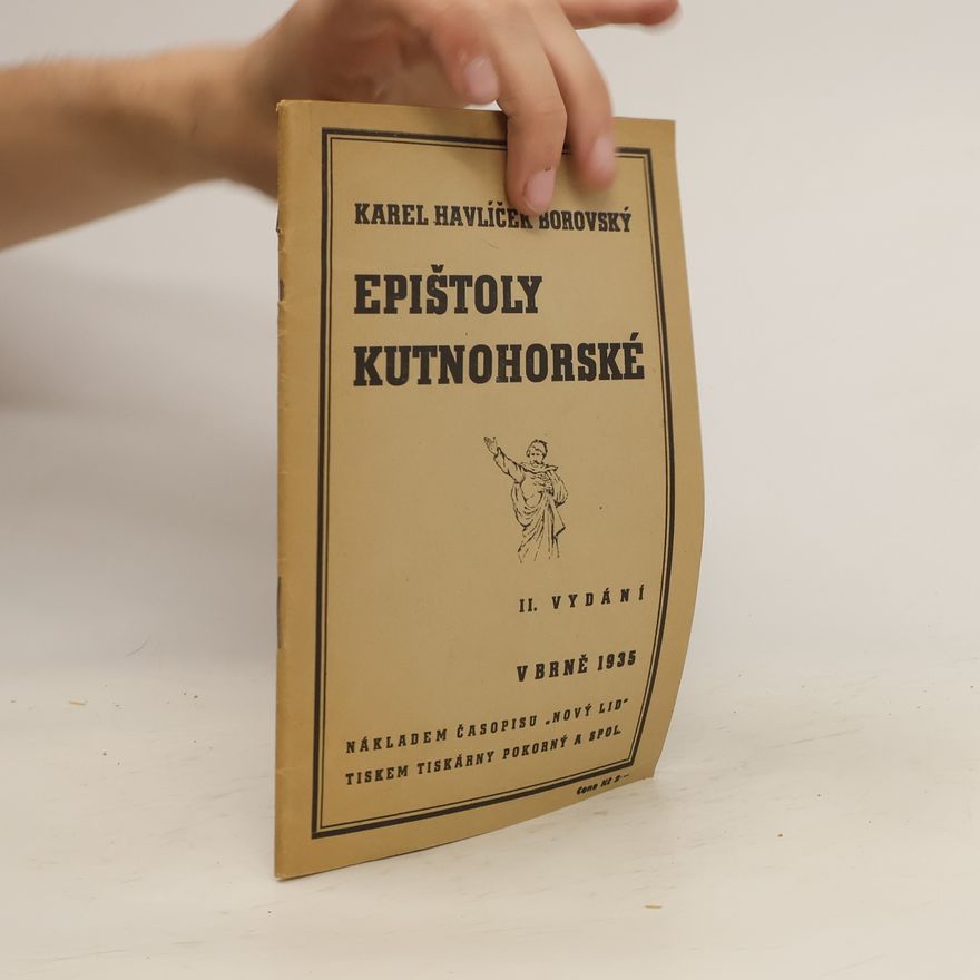 Karel Havlíček Borovský Epištoly kutnohorské