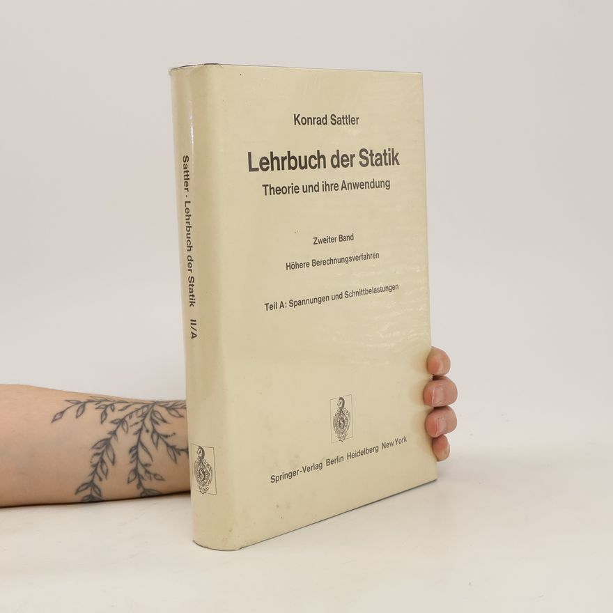 Konrad Sattler Lehrbuch der Statik II