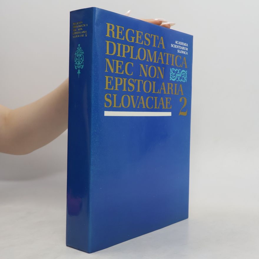 Vincent Sedlák Regesta Diplomatica Nec Non Epistolaria Slovaciae 2
