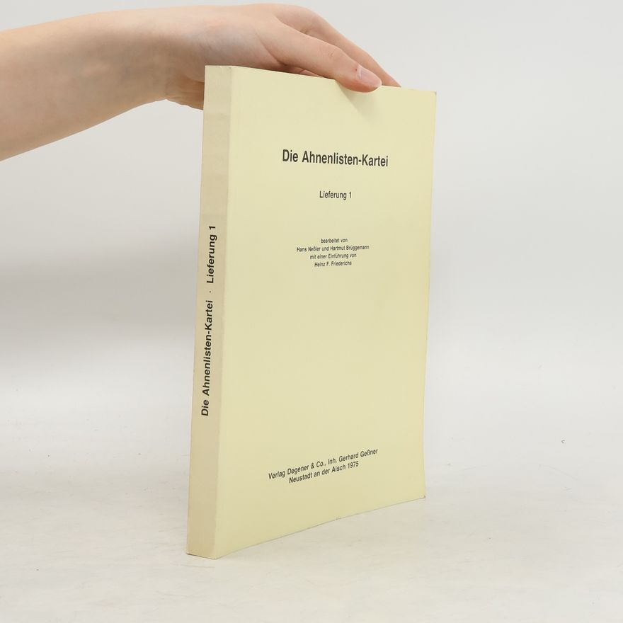 Auteurscollectief Die Ahnenlisten-Kartei. Lieferung 1