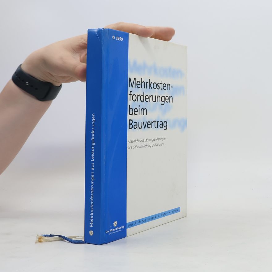 Peter Krammer Mehrkostenforderungen beim bauvertrag